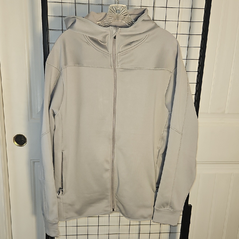 Projek Raw Men's Light Gray Hooded Jacket Size Medium
